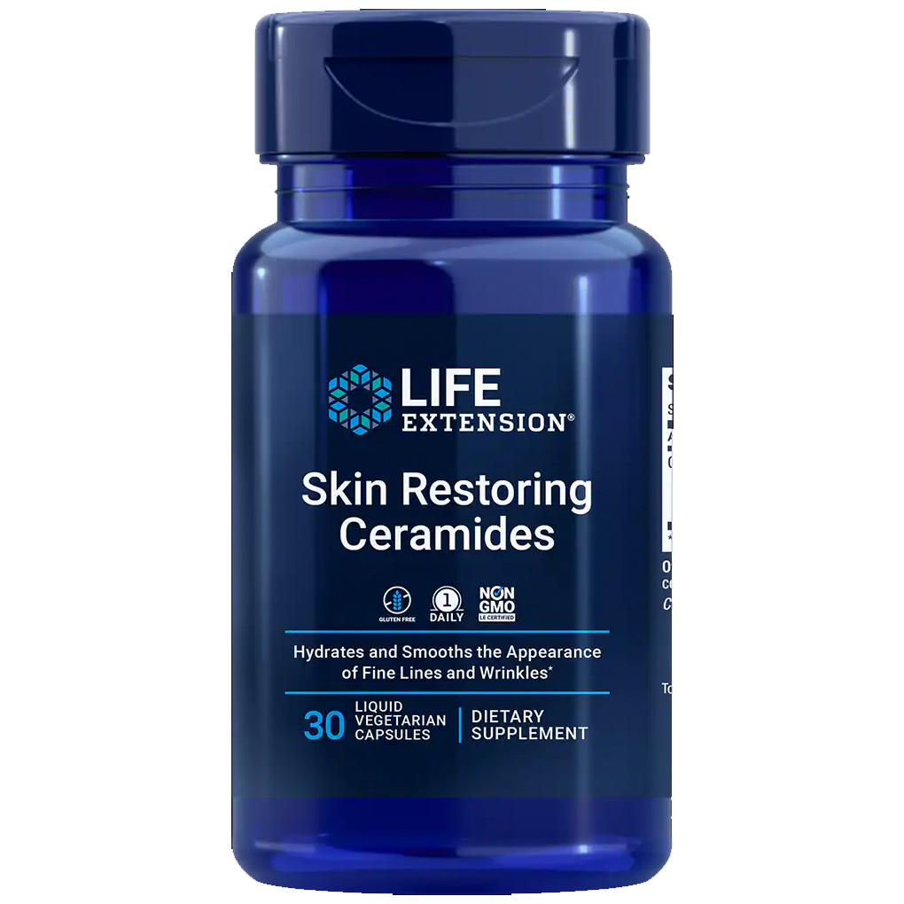 Life Extension Skin Restoring Ceramides / 30 Liquid Vegetarian Capsules Life Extension Skin Restoring Ceramides / 30 Liquid Vegetarian Capsules