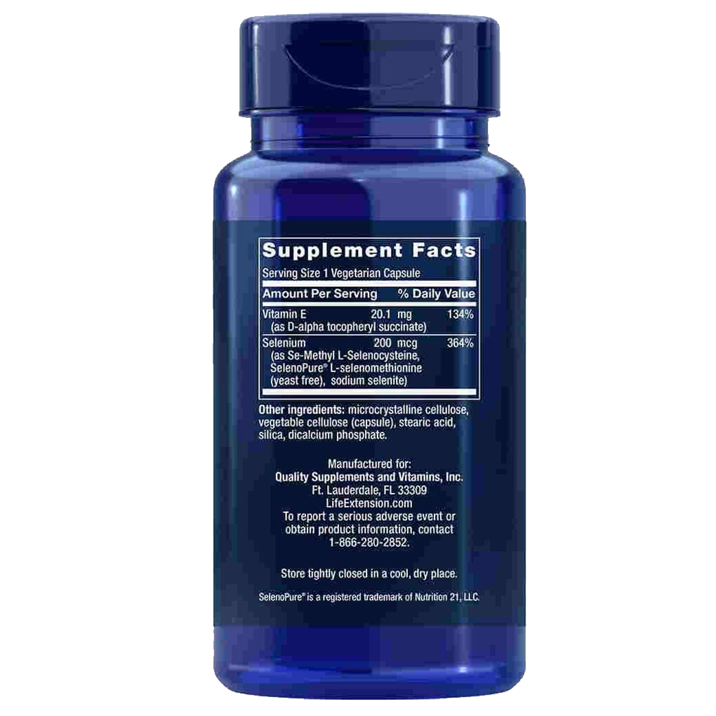Life Extension Super Selenium Complex 200 mcg / 100 Vegetarian Capsules Life Extension Super Selenium Complex 200 mcg / 100 Vegetarian Capsules