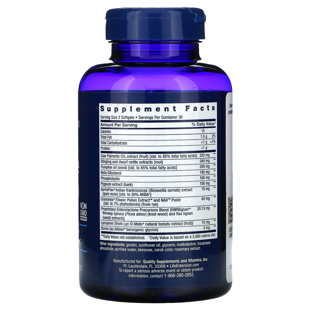 Life Extension  Ultra Prostate Formula / 60 Softgels