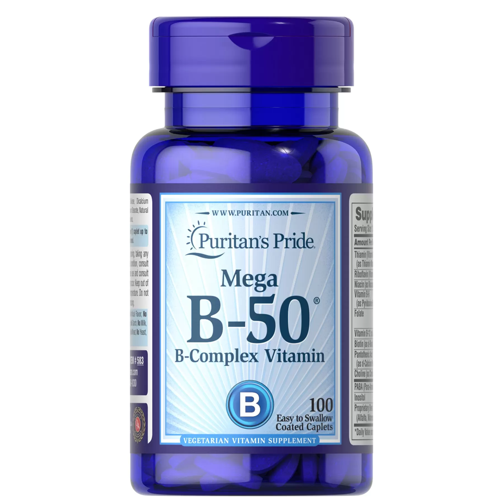 Puritan's Pride  Vitamin B-50® Complex / 100 Caplets