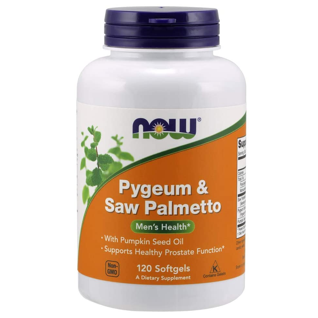 NOW Foods Pygeum & Saw Palmetto (plus Pumpkin Seed Oil) / 120 Softgels