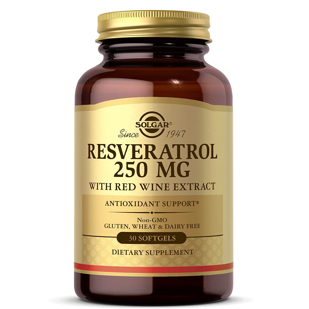 Solgar Resveratrol 250 mg with Red wine Extract / 30 Softgels Solgar Resveratrol 250 mg with Red wine Extract / 30 Softgels