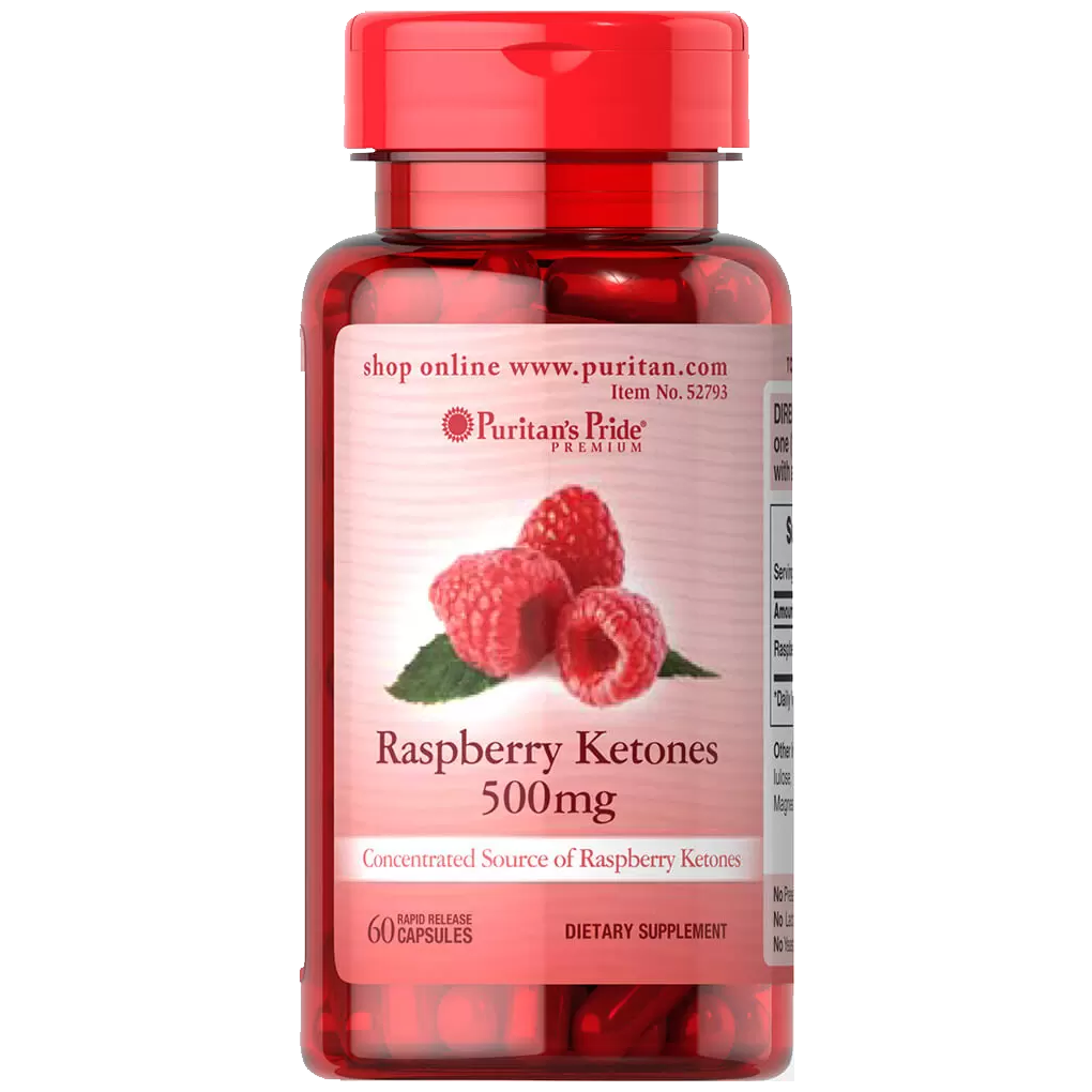 Puritan's Pride  Raspberry Ketones 500 mg / 60 Capsules