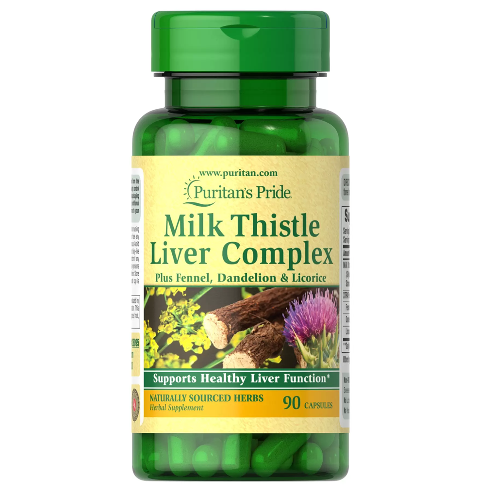 Puritan's Pride Milk Thistle Liver Complex / 90 Capsules Puritan's Pride Milk Thistle Liver Complex / 90 Capsules