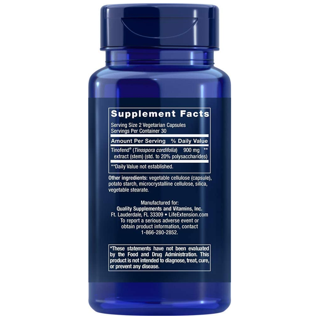Life Extension Immune Modulator with Tinofend® / 60 Vegetarian Capsules Life Extension Immune Modulator with Tinofend® / 60 Vegetarian Capsules