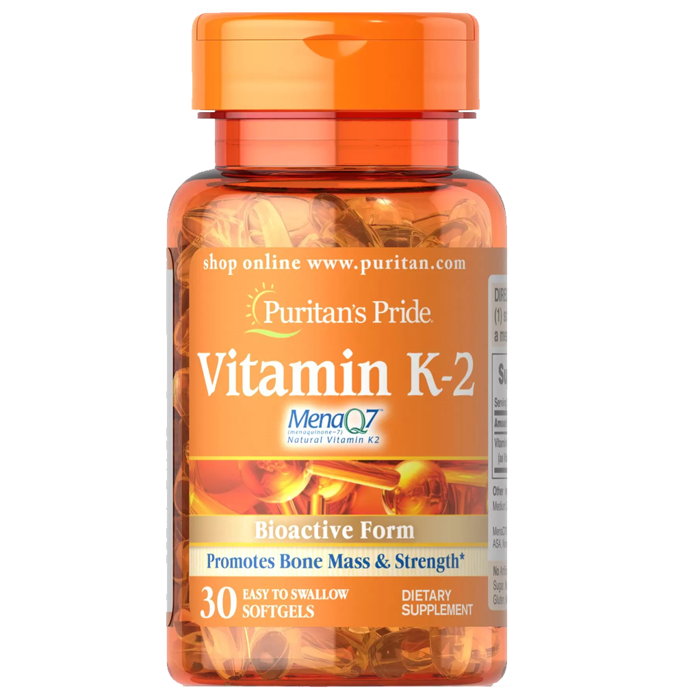 Puritan's Pride Vitamin K-2 (MenaQ7) 100 mcg. / 30 Softgels