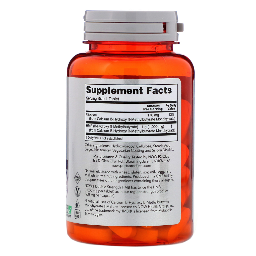 NOW Foods HMB Double Strength (1000mg) / 90 Tablets NOW Foods HMB Double Strength (1000mg) / 90 Tablets