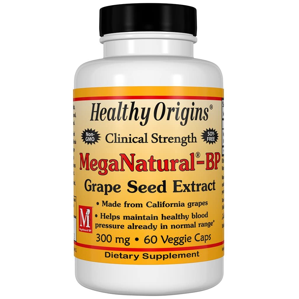 Healthy Origins  MegaNatural-BP Grape Seed Extract 300 mg / 60 Veggie Caps