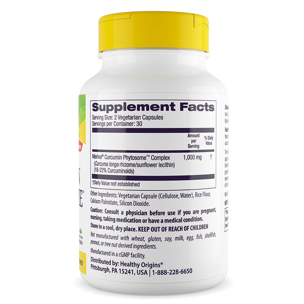 Healthy Origins Curcumin Phytosome 500 mg / 60 Veggie Caps Healthy Origins Curcumin Phytosome 500 mg / 60 Veggie Caps