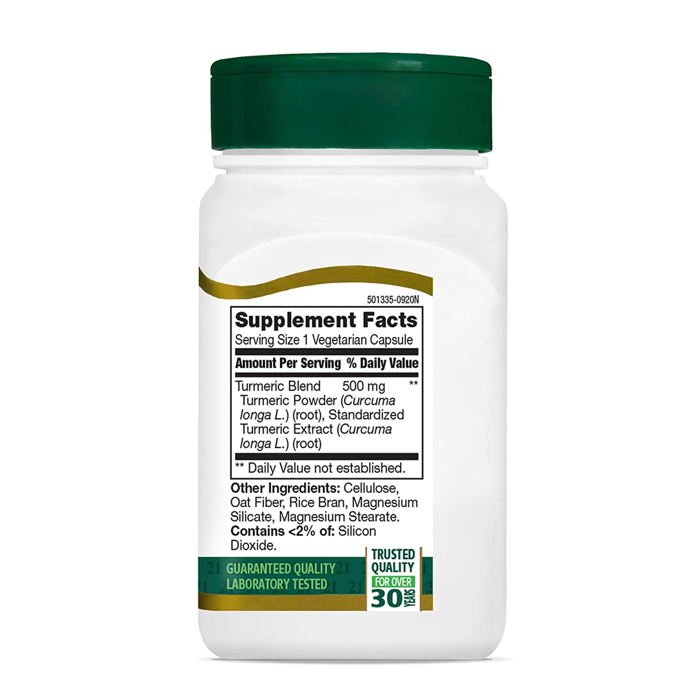21st Century Turmeric Complex 500 mg / 60 Vegetarian Capsules 21st Century Turmeric Complex 500 mg / 60 Vegetarian Capsules