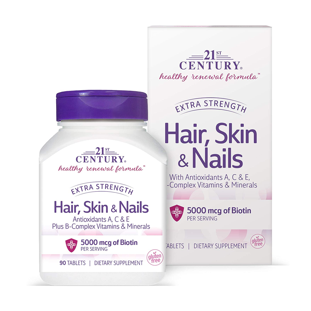 21st Century Hair, Skin & Nails - Extra Strength / 90 Tablets 21st Century Hair, Skin & Nails - Extra Strength / 90 Tablets