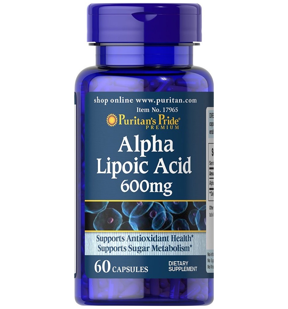 Puritan's Pride Alpha Lipoic Acid 600 mg  / 60 Capsules