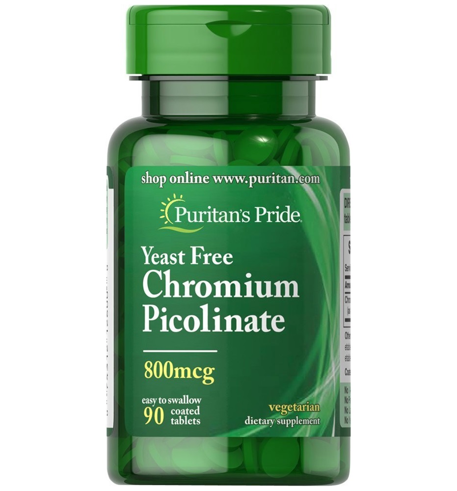 Puritan’s Pride Chromium Picolinate 800 mcg Yeast Free / 90 Tablets Puritan’s Pride Chromium Picolinate 800 mcg Yeast Free / 90 Tablets