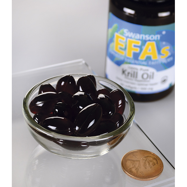 Swanson EFAs 100% Pure Krill Oil 500 mg with Astaxanthin / 60 Sgels