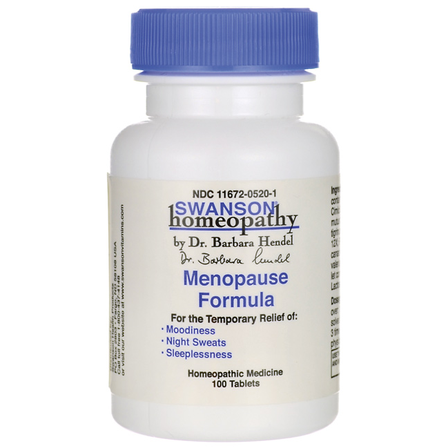 Swanson Homeopathy Menopause Formula / 100 Tabs
