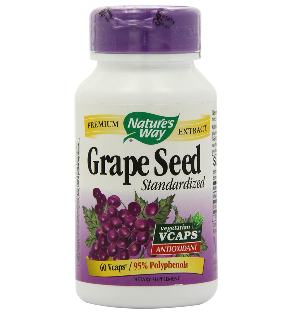 Nature's Way Premium Extract Grape Seed Standardized / 60 Vegi Caps Nature's Way Premium Extract Grape Seed Standardized / 60 Vegi Caps
