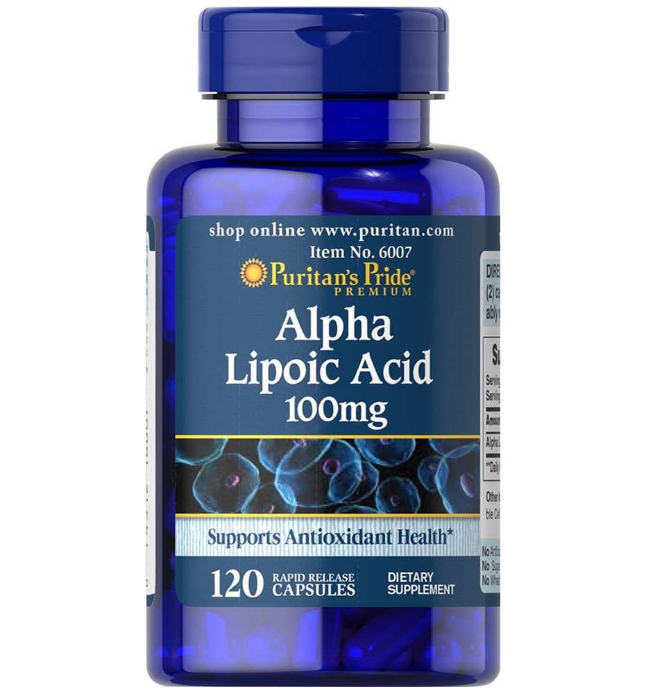 Puritan's Pride Alpha Lipoic Acid 100 mg / 120 Capsules