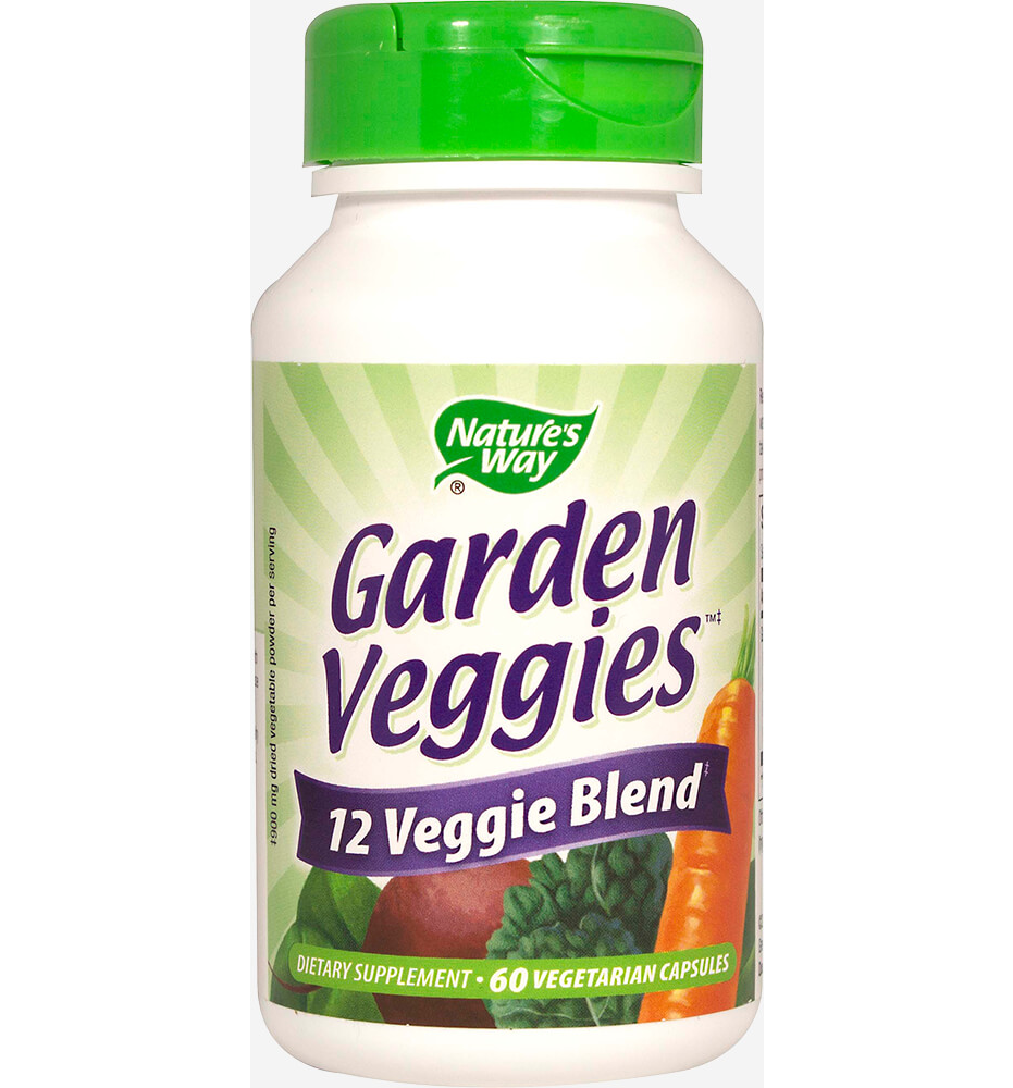 Nature's Way Garden Veggies 12 Veggie Blend / 60 Vegi Caps.