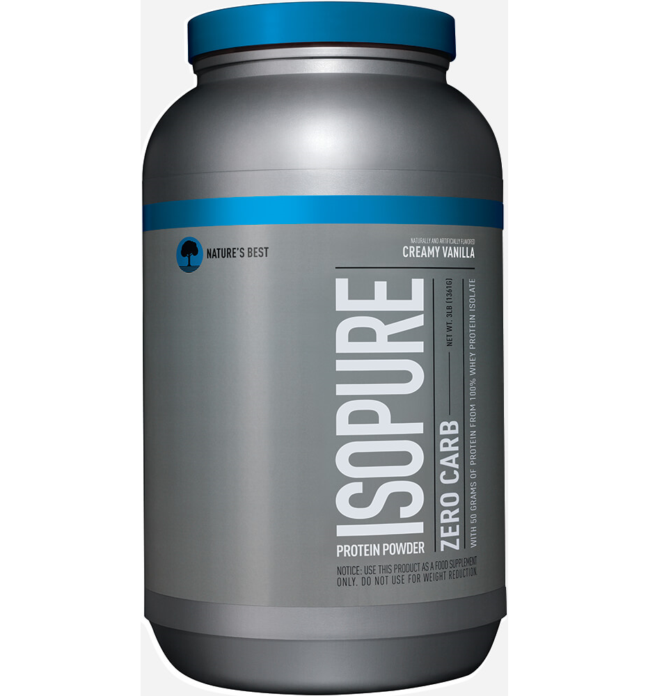 Nature's Best Isopure Zero Carb Whey Protein Isolate Creamy Vanilla / 3 lbs Powder (1361 g.) Nature's Best Isopure Zero Carb Whey Protein Isolate Creamy Vanilla / 3 lbs Powder (1361 g.)