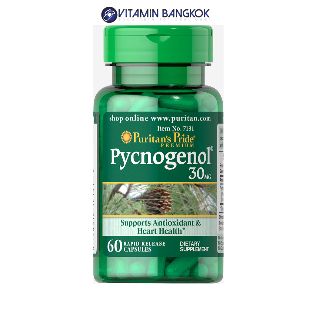 Puritan's Pride Pycnogenol  30 mg / 60 Capsules