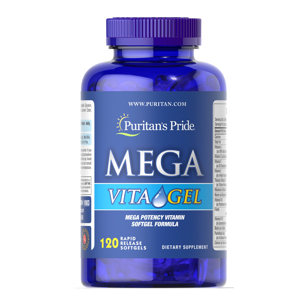 Puritan's Pride Mega Vita Gel / 120 Softgels