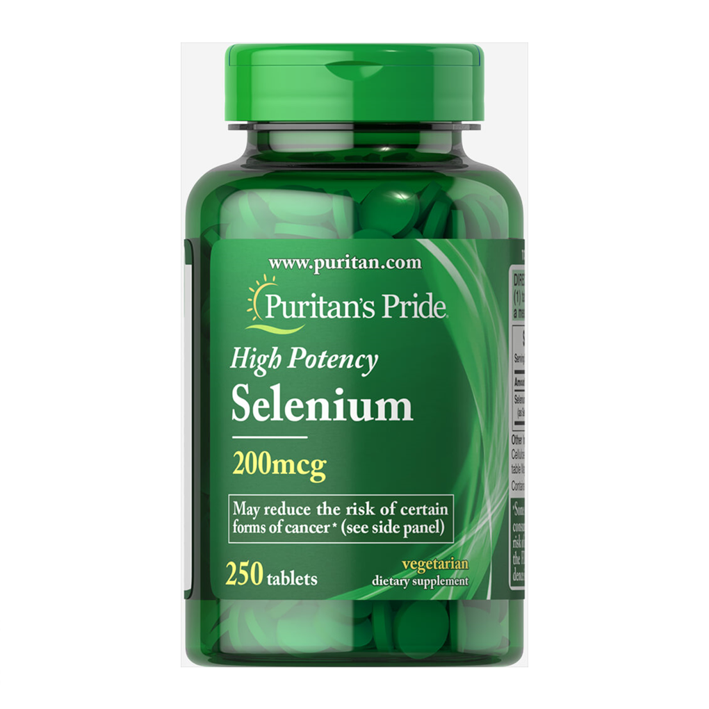 Puritan's Pride Selenium 200 mcg / 250 Tablets Puritan's Pride Selenium 200 mcg / 250 Tablets