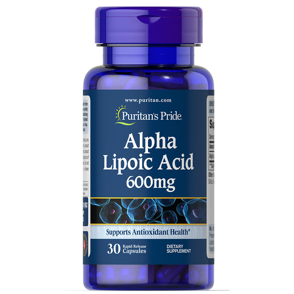 Puritan's Pride Alpha Lipoic Acid 600mg. / 30 Capsules