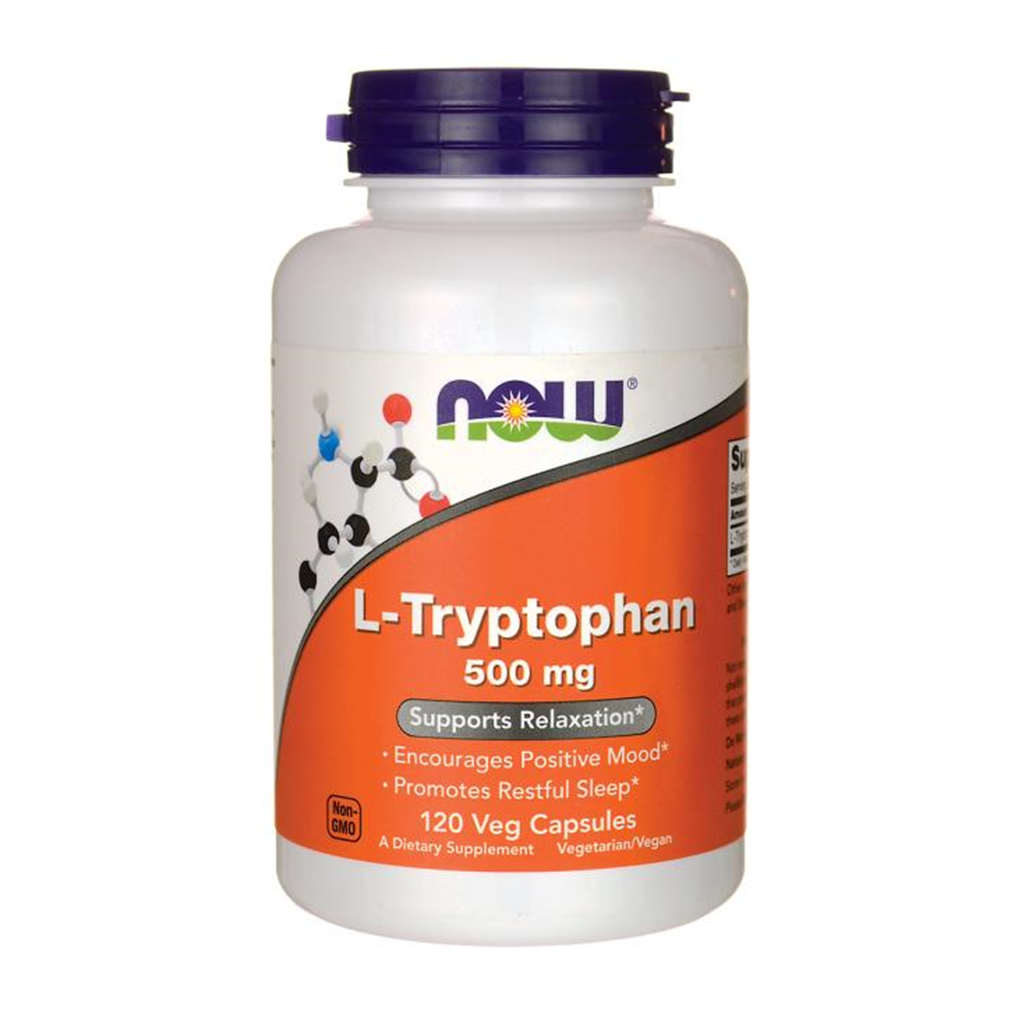 NOW Foods L-Tryptophan 500 mg / 120 Veg Caps NOW Foods L-Tryptophan 500 mg / 120 Veg Caps