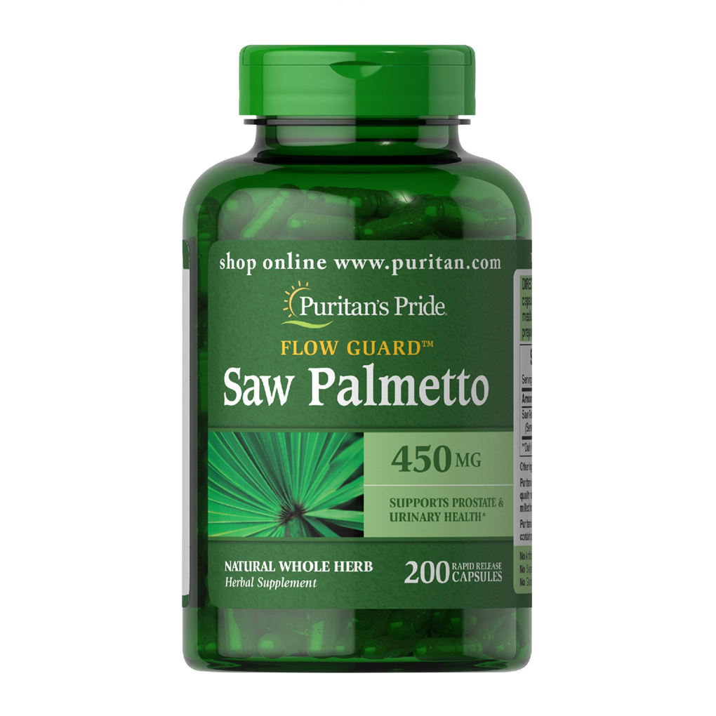 Puritan's Pride Saw Palmetto 450 mg / 200 Capsules