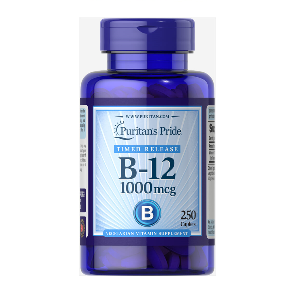 Puritan's Pride Vitamin B-12 1000 mcg Timed Release / 250 Caplets