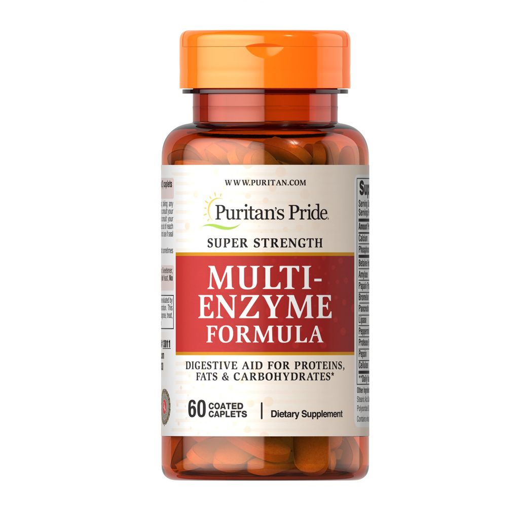 Puritan's Pride Super Strength Multi Enzyme / 60 Caplets Puritan's Pride Super Strength Multi Enzyme / 60 Caplets