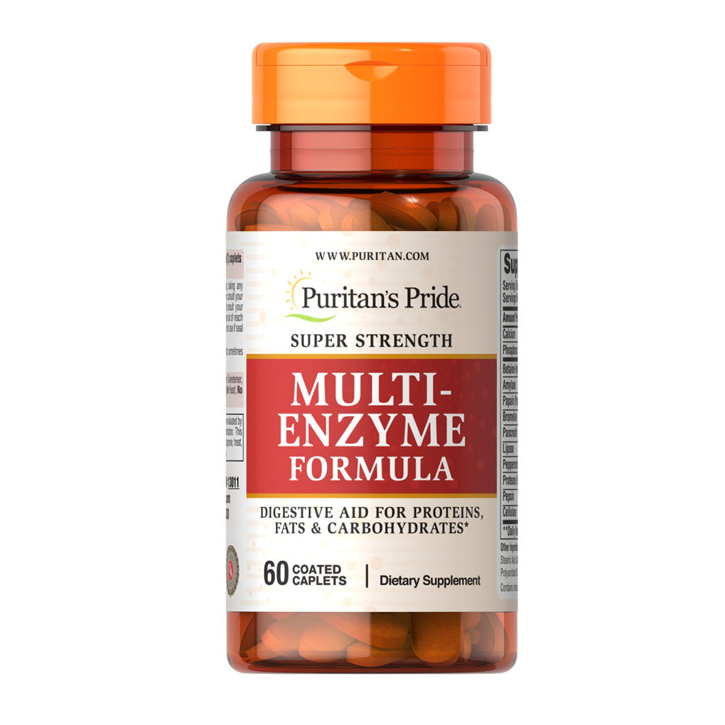 Puritan's Pride Super Strength Multi Enzyme / 60 Caplets