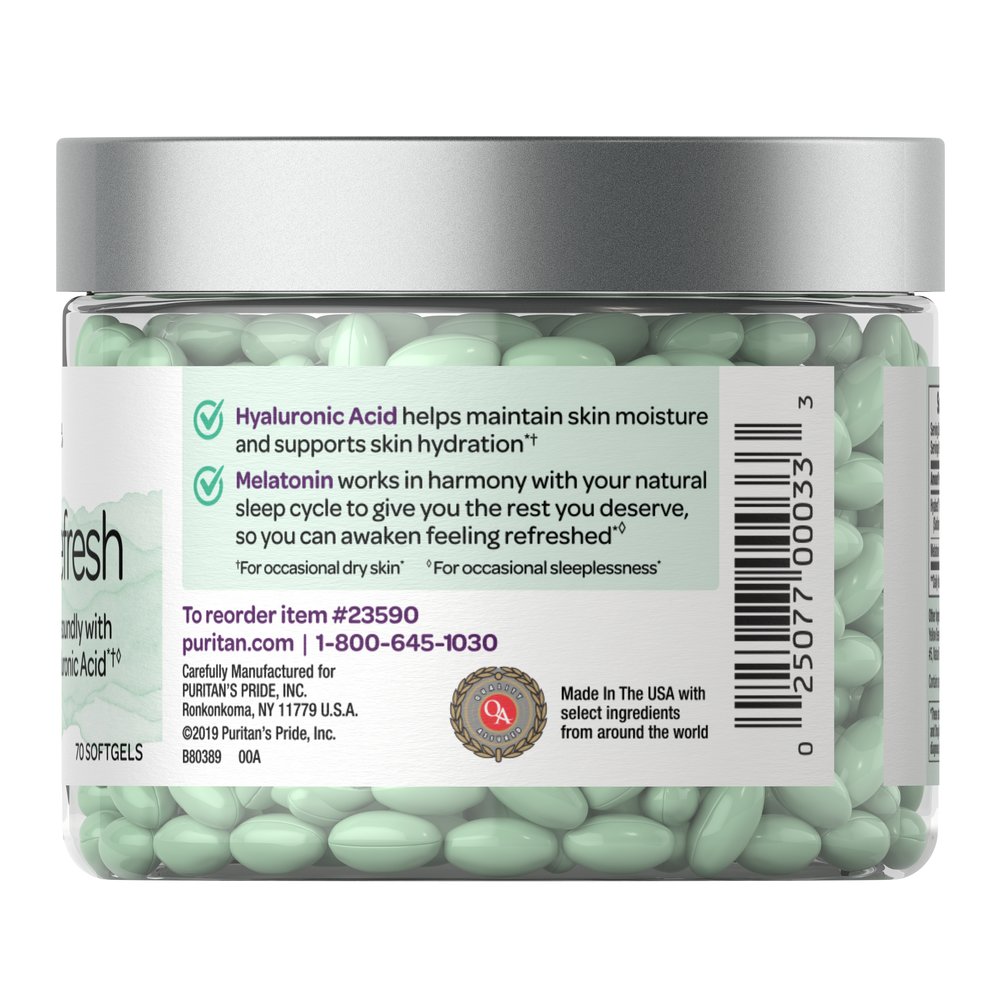 Puritan's Pride Rest & Skin Refresh / 70 Softgels