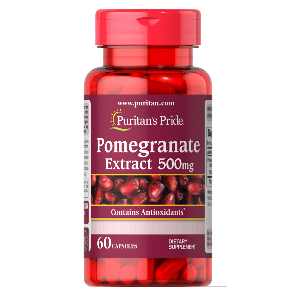 Puritan's Pride Pomegranate Extract 500 mg / 60 Capsules Puritan's Pride Pomegranate Extract 500 mg / 60 Capsules
