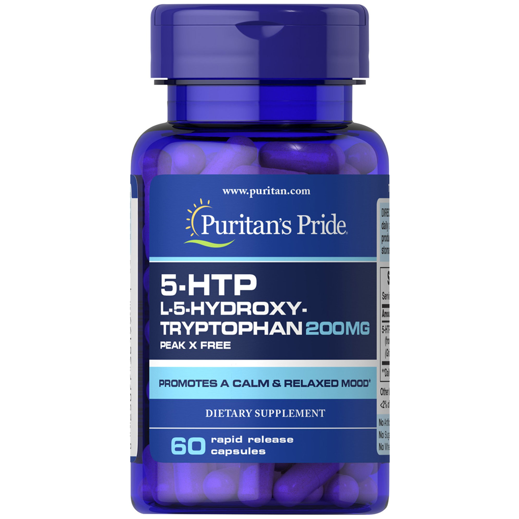 Puritan's Pride 5-HTP 200 mg (Griffonia Simplicifolia) / 60 Capsules Puritan's Pride 5-HTP 200 mg (Griffonia Simplicifolia) / 60 Capsules