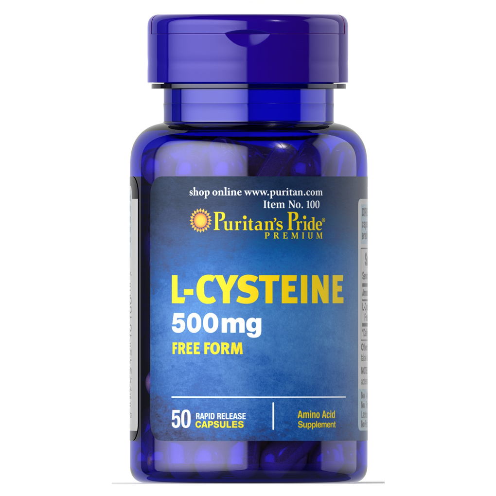 Puritan's Pride L-Cysteine 500 mg / 50 Capsules Puritan's Pride L-Cysteine 500 mg / 50 Capsules