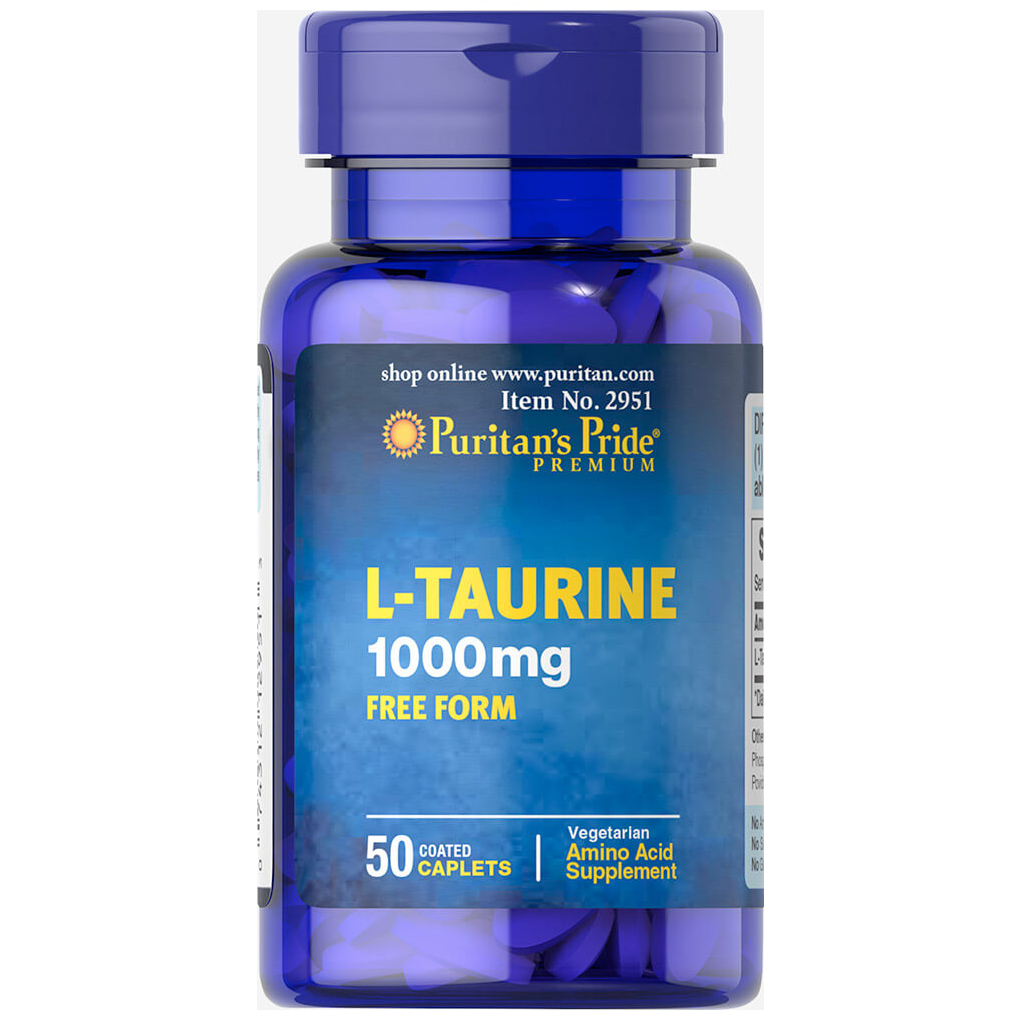 Puritan's Pride L-Taurine 1000 mg / 50 Caplets Puritan's Pride L-Taurine 1000 mg / 50 Caplets