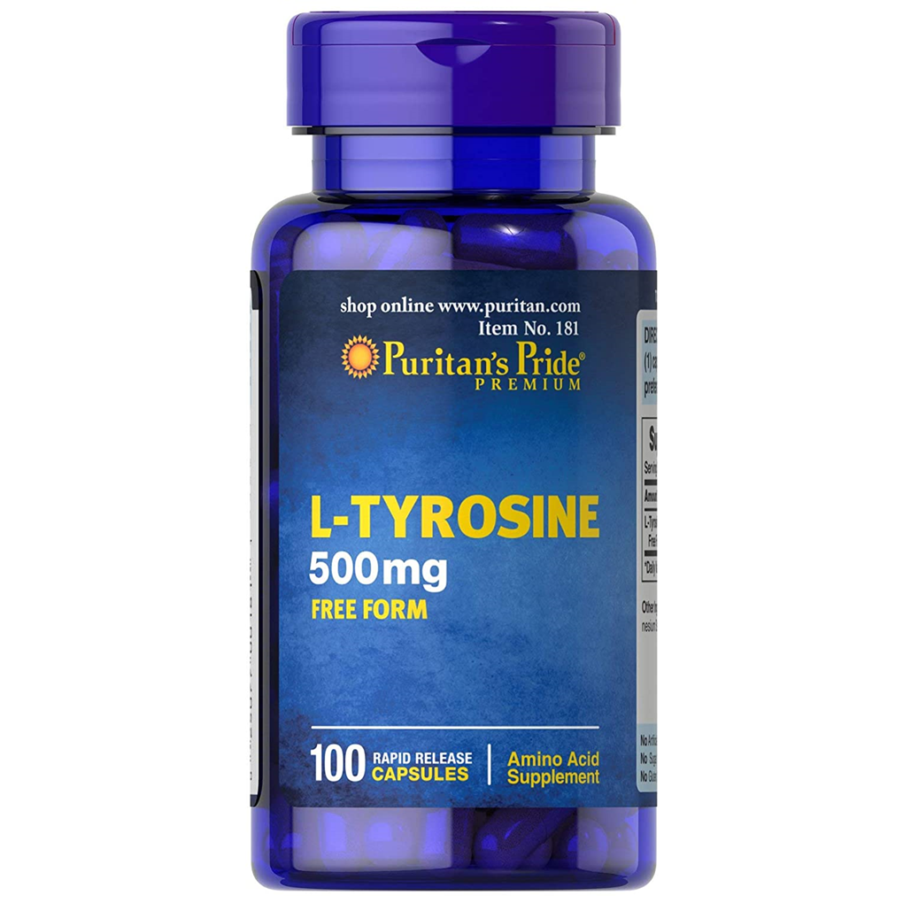 Puritan's Pride L-Tyrosine 500 mg / 100 capsules