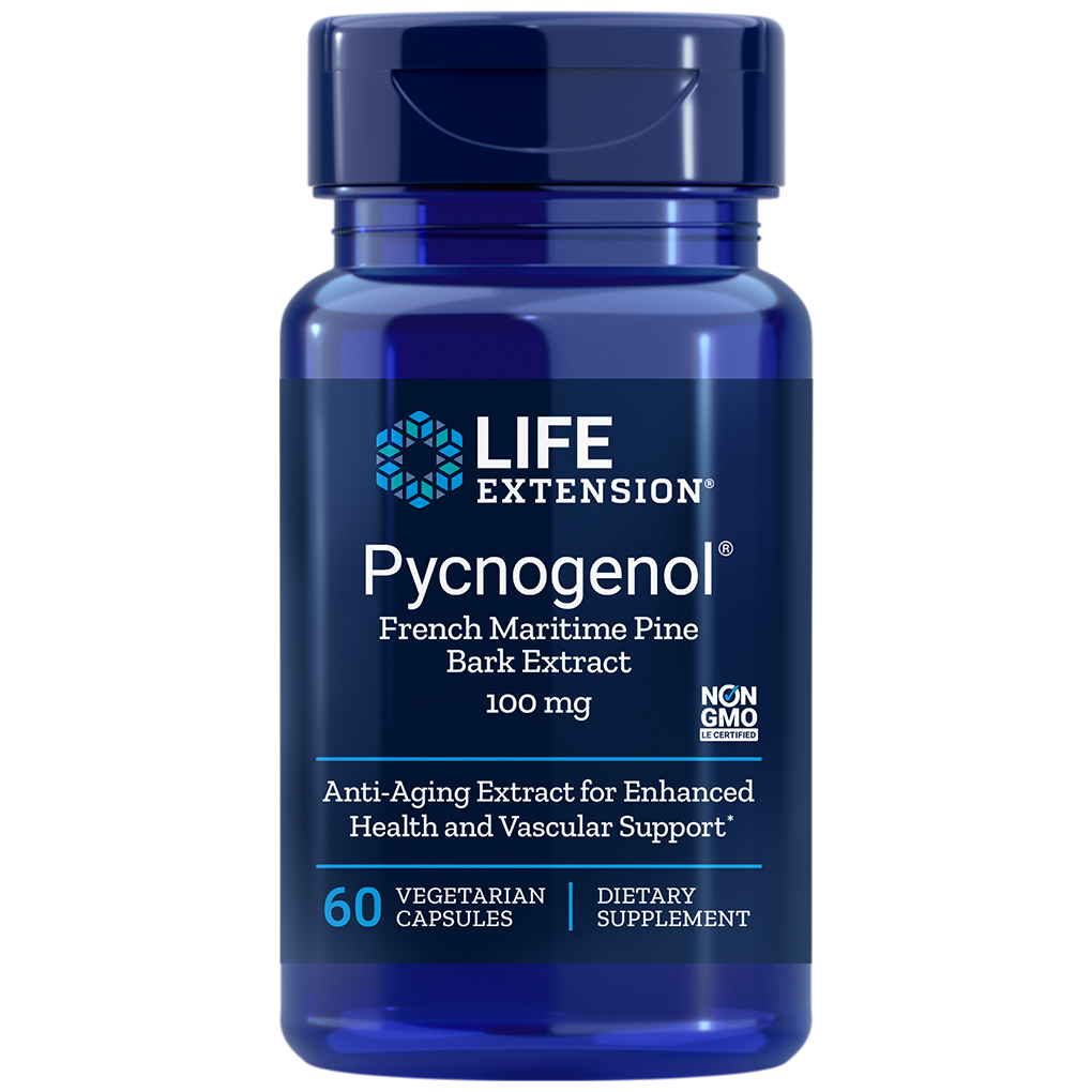 Life Extension Pycnogenol® French Maritime Pine Bark Extract / 100 mg / 60 Vegetarian Capsules