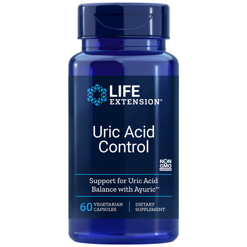 Life Extension  Uric Acid Control / 60 Vegetarian Capsules