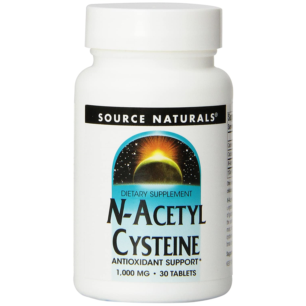 Source Naturals N-Acetyl Cysteine (NAC) 1,000 mg / 30 Tablets Source Naturals N-Acetyl Cysteine (NAC) 1,000 mg / 30 Tablets