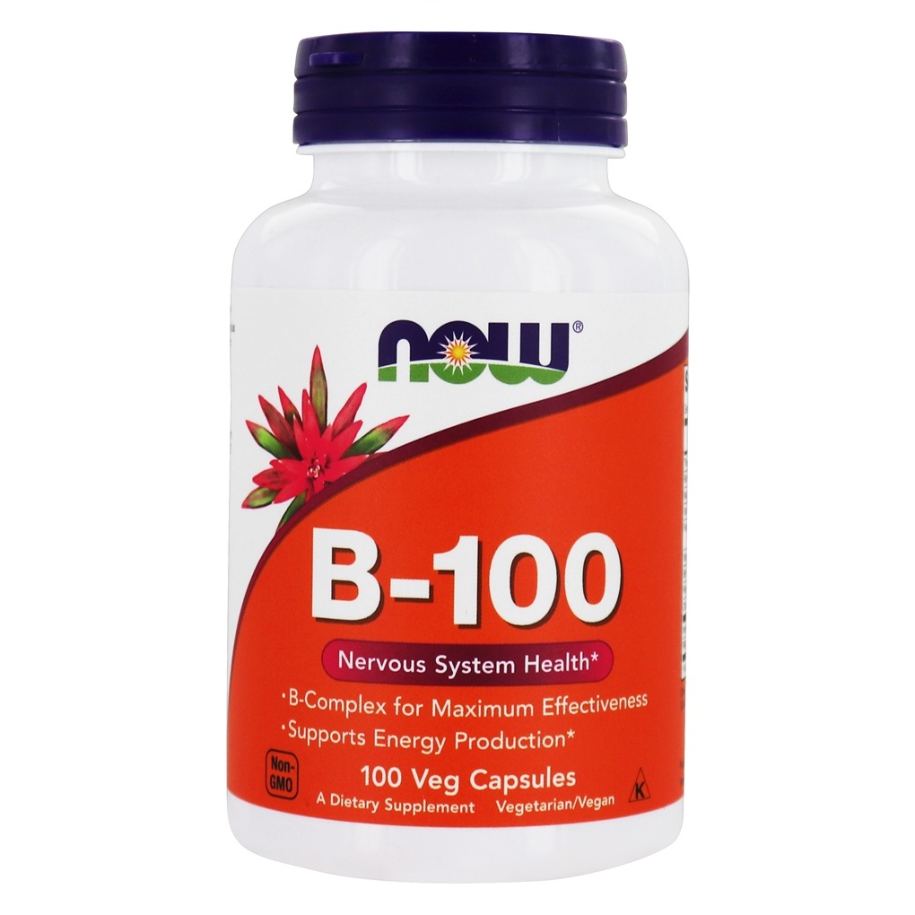 NOW Foods B100 Complex - 100 Vegetable Capsule