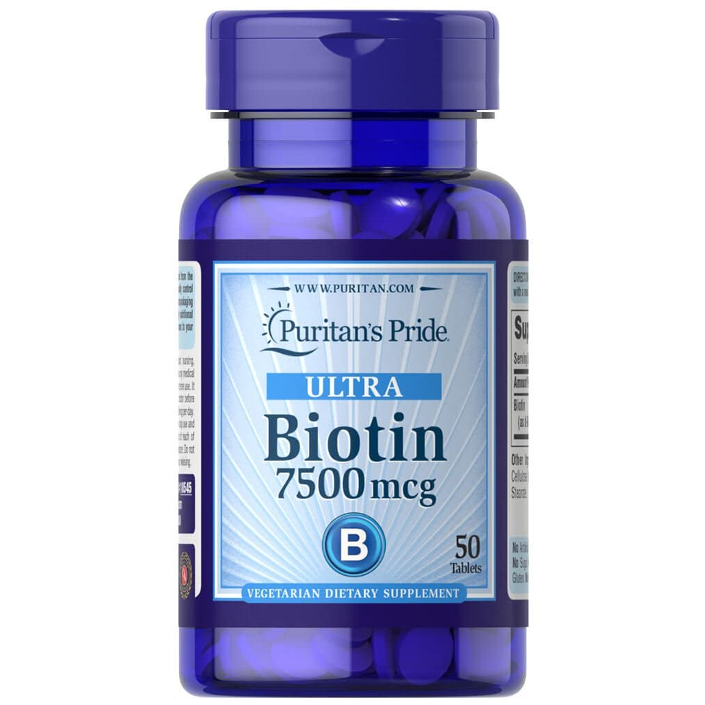 Puritan's Pride Biotin 7500 mcg / 50 Tablets