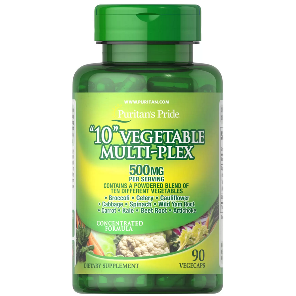 Puritan's Pride  10 Vegetable Multi-plex 500 mg / 90 Vegi Caps