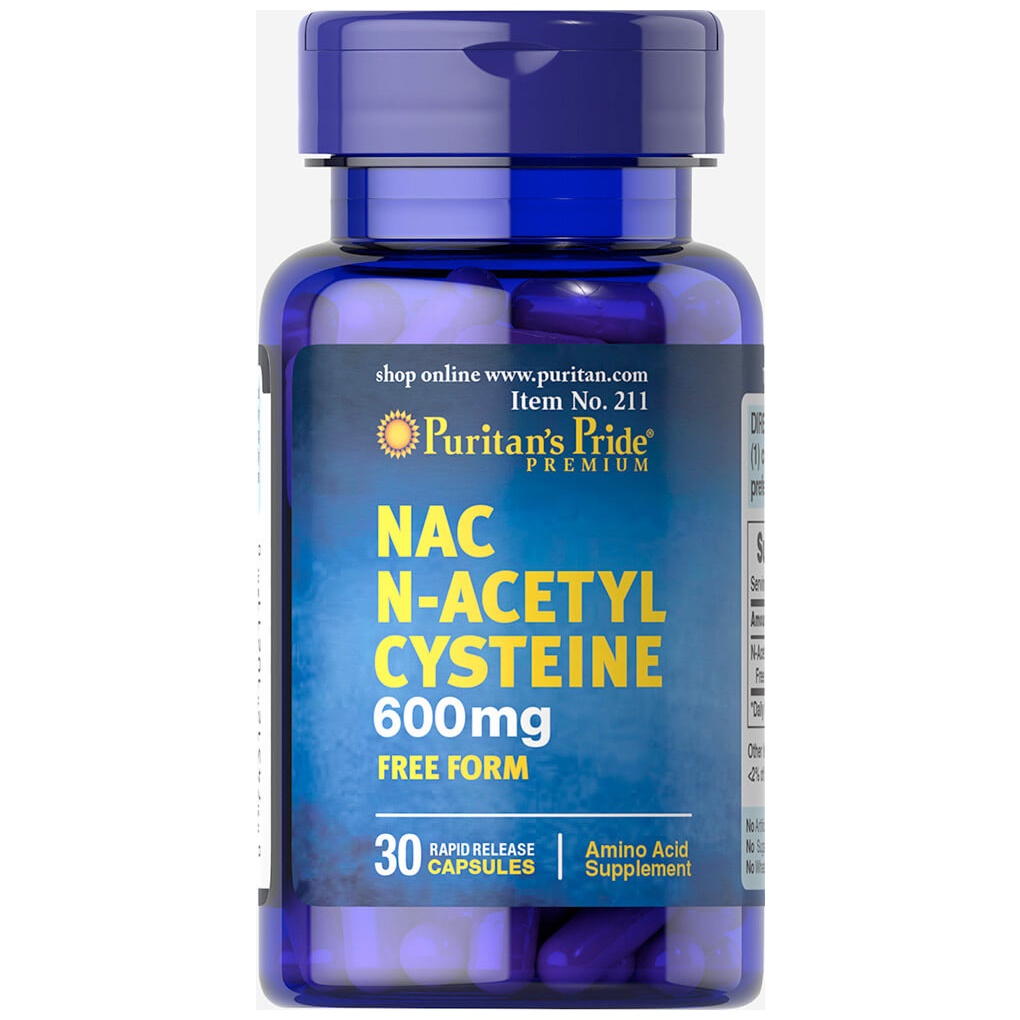 Puritan's Pride N-Acetyl Cysteine (NAC) 600 mg / 30 Capsules Puritan's Pride N-Acetyl Cysteine (NAC) 600 mg / 30 Capsules