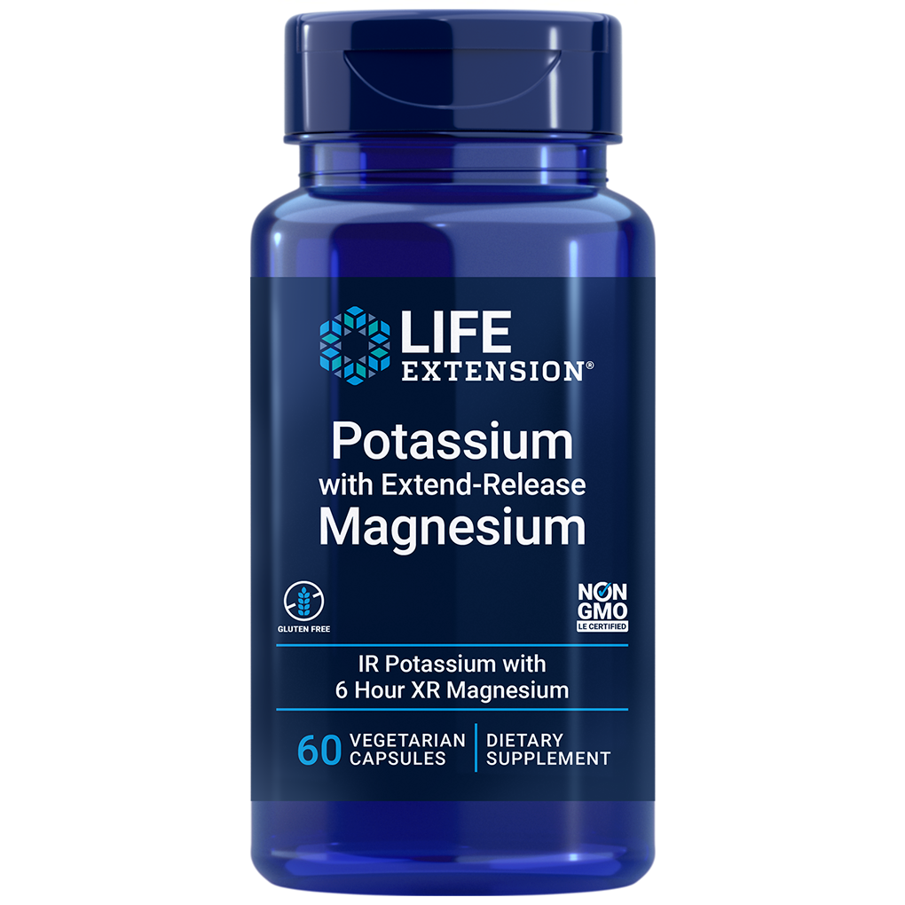 Life Extension Potassium with extend-Release magnesium / 60 Vegetarian Capsules Life Extension Potassium with extend-Release magnesium / 60 Vegetarian Capsules