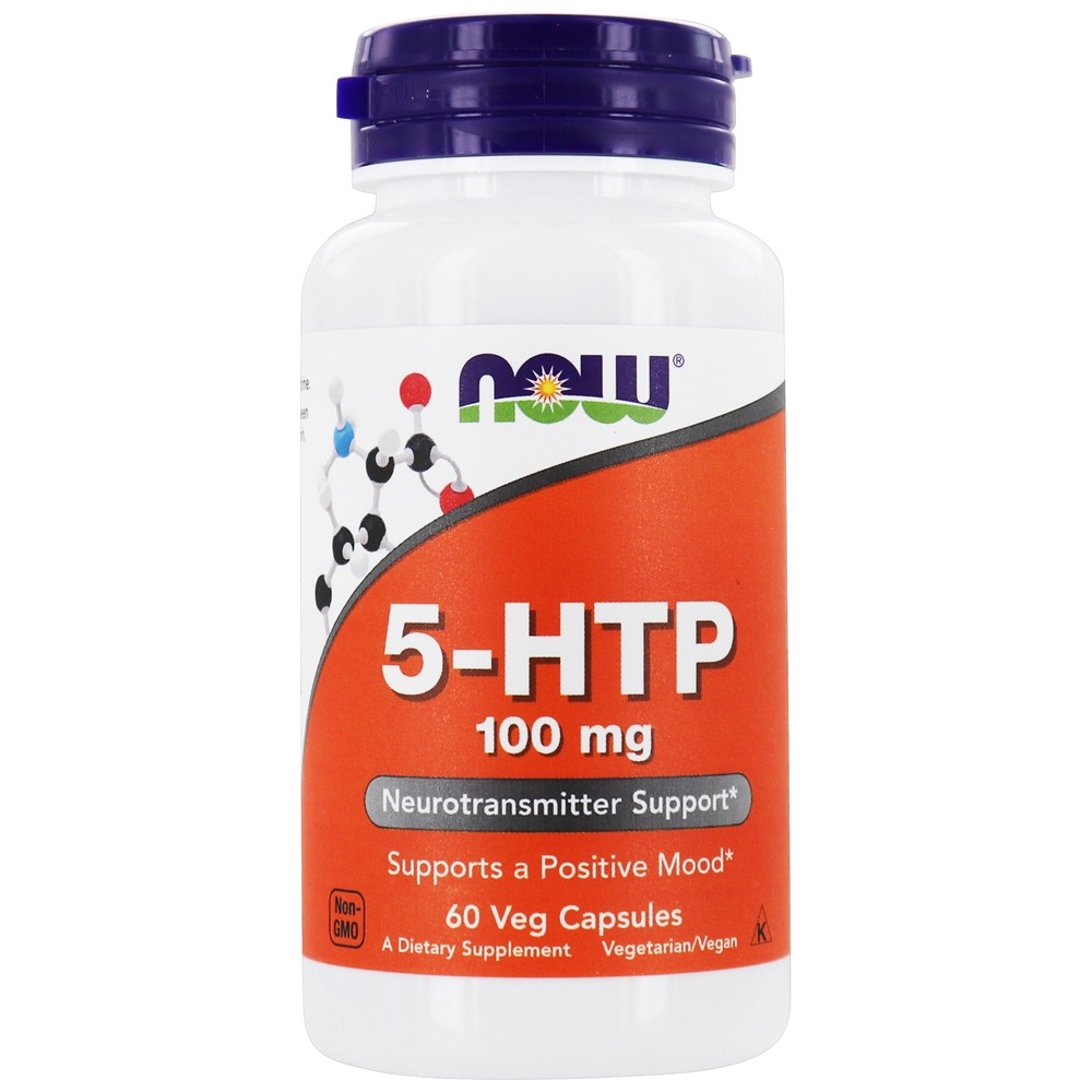 NOW Foods 5-HTP 100 mg. - 60 Vegetable Capsules NOW Foods 5-HTP 100 mg. - 60 Vegetable Capsules