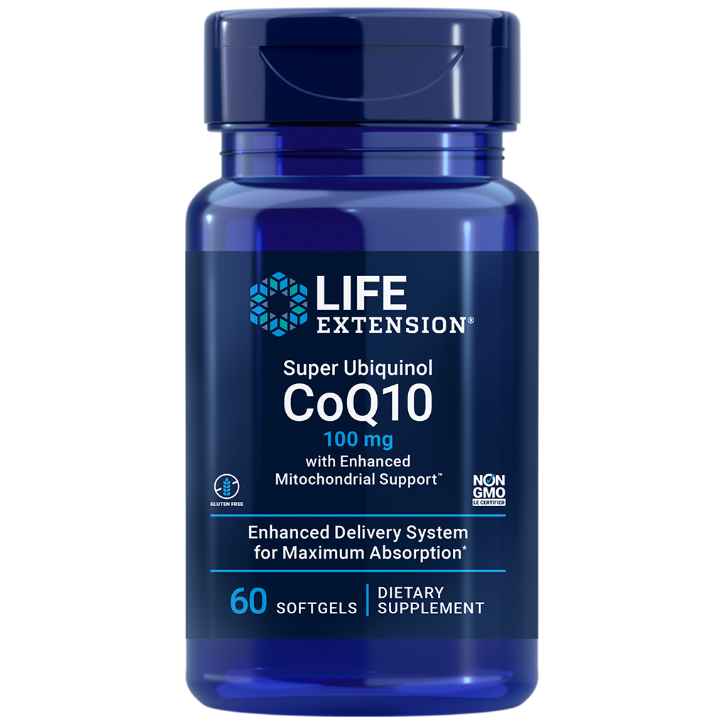 Life Extension  Super Ubiquinol CoQ10 with Enhanced  Mitochondrial Support™ 100 mg / 60 Softgels