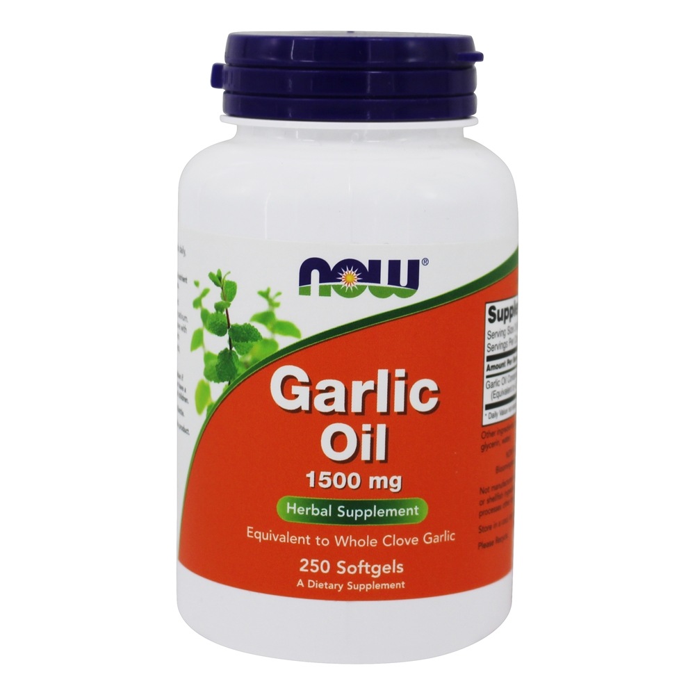 NOW® Foods Garlic Oil 1500 mg / 250 Softgels