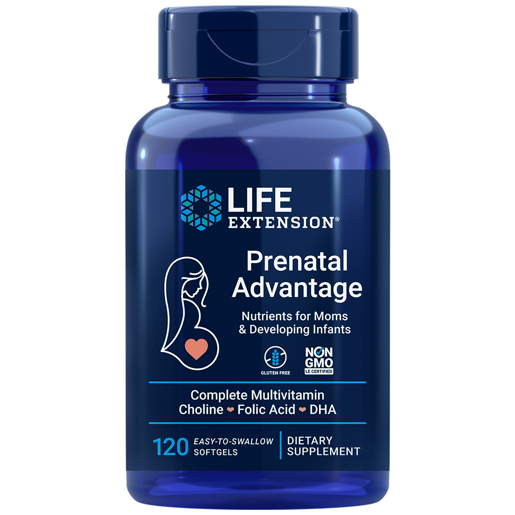 Life Extension  Prenatal Advantage / 120 Easy-to-swallow Softgels